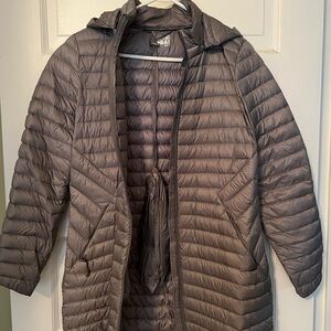 32 Degrees Women's Packable Gray Puffer Coat